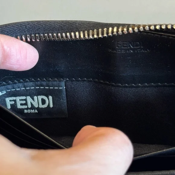 FENDI Monster w. Python Zip Around Long Wallet - Picture 8 of 9